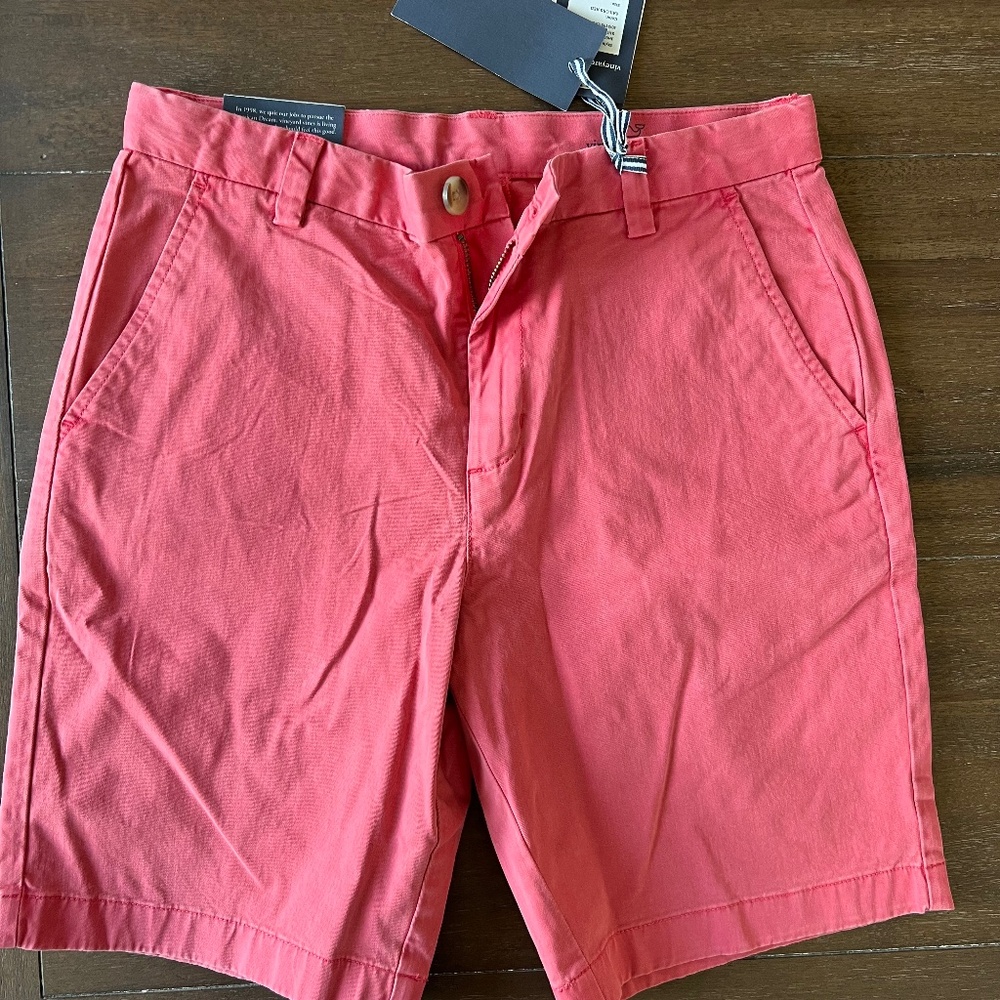 Vineyard vines size 14 boys breaker shorts nwt red
